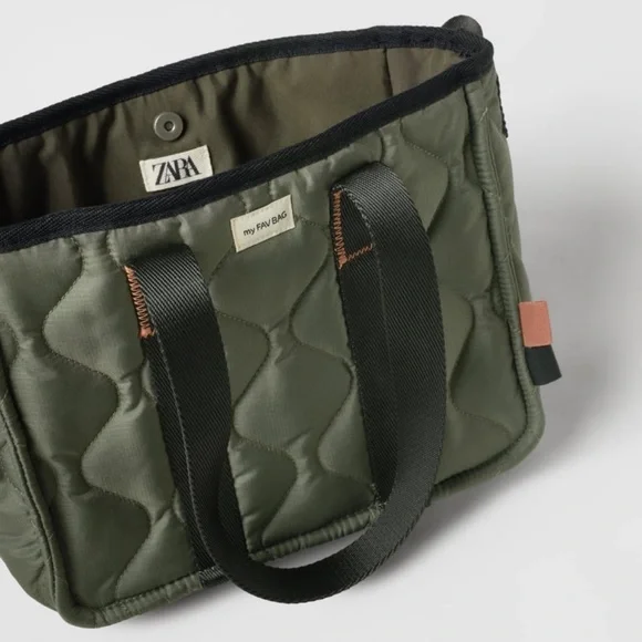 ✨SALE✨ ZARA KIDS/ QUILTED TOTE BAG ✨SALE✨ - Picture 3 of 9